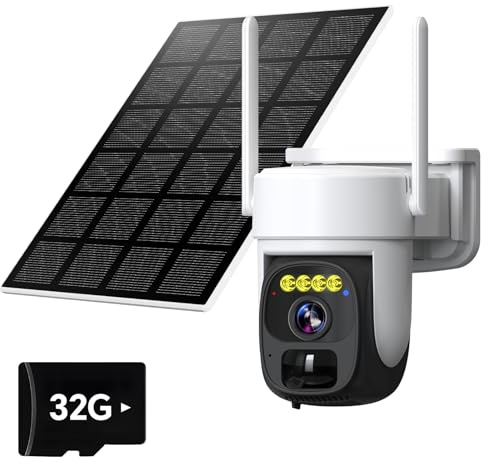 NyteElf Solar Security Camera Outdoor, Wireless 4G Camera No SIM Card, 2K Color Night Vision, 24/7 Recording, PIR Detection, Smart Alert, Custom Detection Zone, 2-Way Talk, IP66, Local & Cloud Storage