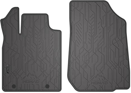 Fußmatten Gummimatten für Dacia Duster I 2010-2013 Pre-FL Schwarz Grau 2 TLG