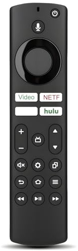 Telecomando di sostituzione per tutte le serie Fire, TV Stick (HD, 4K, 4K Max, Lite), TV Cube e Omni, Insignia, Toshiba, Smart TV, con controllo vocale