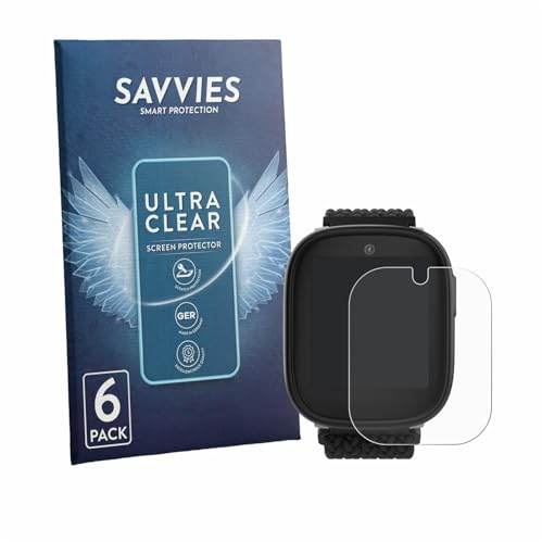 Savvies 6 Stück Schutzfolie für Xplora X6 Play eSIM | (2. Generation) Transparenter Displayschutz Made in Germany, Ultra-Klar Displayschutz-Folie