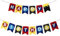 Happium Superhelden-Wimpelkette für den Kindergeburtstag,Party-Dekoration,Girlande,Party-Banner,für die Dekoration von Innen-und Außenbereichen,bringt mehr Farbe und Spaß in die Veranstaltung.