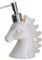 Objectz Einhorn Seifenspender Cremespender Unicorn Dispenser Flüssigseifen-Spender, Spülmittel-Spender, nachfüllbar für das schöne Bad oder Küche - Weiss White