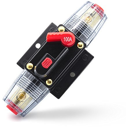 Adapter Universe 100 A Automatische Sicherung Automatik Schalter 12 24 V Spritzwasserschutz passend für Auto Boot Motorrad