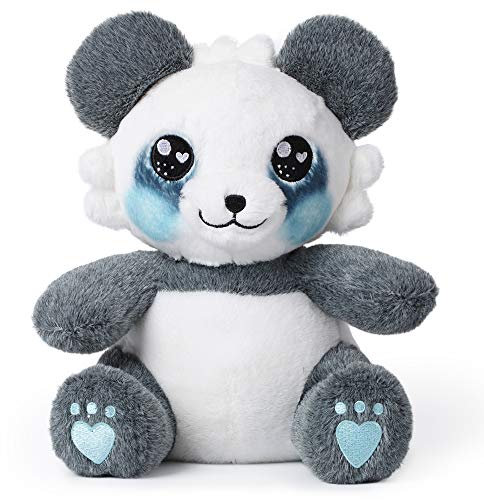corimori 1849 - „MEI“ der Panda Plüschtier Kuscheltier Stofftier, Kinder Baby Jungen Mädchen, 26cm, Blau Weiß Grau