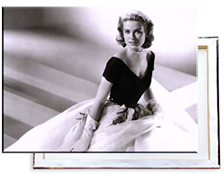 Unified Distribution Grace Kelly - 80x60 cm Kunstdruck auf Leinwand • erstklassige Druckqualität • Dekoration • Wandbild