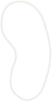 PEARLS & COLORS - Sautoir Véritables Perles de Culture d'Eau Douce Semi-Baroques - Blanc Naturel - Qualité AAA+ - Longueur 60 cm - Bijou Femme