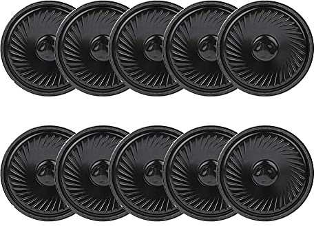 AMONIDA 10 Pezzi 8 Ohm 8Ω Altoparlanti Audio 50mm, avvisatori acustici 50mm, ricambi per Giocattoli elettronici con Campanello