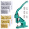Swpeet Kit d'Outils de Poinçonnage à Œillets 3004 Pièces - 3 Matrices (#0#2#4), 3000 Œillets Argentés/Dorés, Kit de Base Roulante Pour Trou