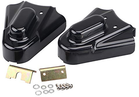 XMMT Copri forcellone Phantom dell'asse posteriore nero per Harley Softail Heritage Springer Night Train Standard Custom 1986-2007