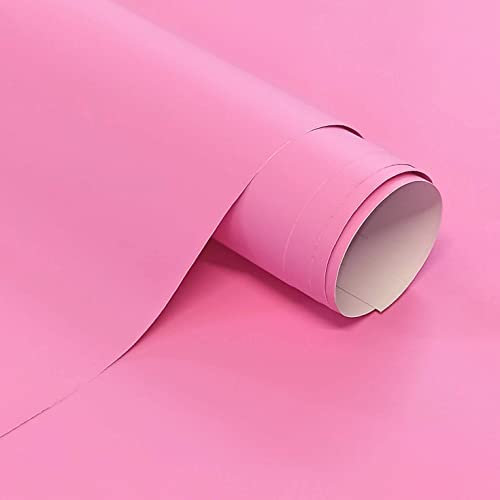Vinilo Adhesivo Rosa Mate 60x300 cm Para Muebles Cocina Paredes Ventanas Manualidades Papel Adhesivo Decorativo (ROSA, 60x300 cm)