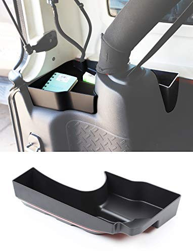 Savadicar Bac de rangement pour puits de roue, organiseur de coffre arrière, plateau de rangement pour Jeep Wrangler JK JKU 2/4 portes, accessoires d'extension de rangement intérieur, côté gauche,