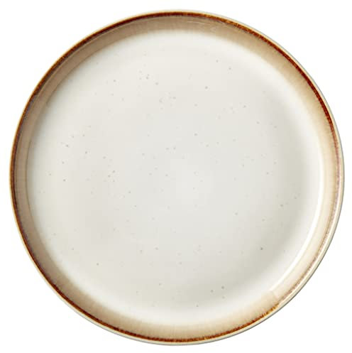 BITZ Gastro Teller, Dessertteller/Kuchenteller aus Steingut, Durchm. 17 cm, Creme/Creme