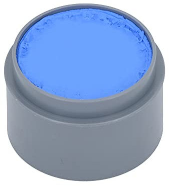 Grimas Water-Make-Up, 15ml Wasserschminke, Farbe blau 303, professionelle Körperfarbe, schnelltrockend und sehr hautschonend, ideal fürs Kinderschminken, Karneval und Halloween, auf Wasserbasis