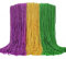 100 Stück Mardi Gras Perlen, grün, lila, gold, metallisch, Mardi Gras Perlen Halsketten Zubehör Bulk, Karneval Perlen Halskette Zubehör für Parade Überwürfe Party Dekorationen Zubehör Gefälligkeiten