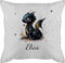 Kissen 50x50 - Süßer Kleiner Drache mit Namen I Nachtdrache I Dragon I Drachen I Drachenzähmen - 50 x 50 cm - Weiß - Dragons Pillows drachenmotiv zähmen und Name personalisierte Toothless