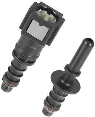 VekAuto 2 Pcs Fuel Line Hose Quick Release Connector, 1/4 6.3mm SAE to 5/16 8mm Universal for Car Nylon