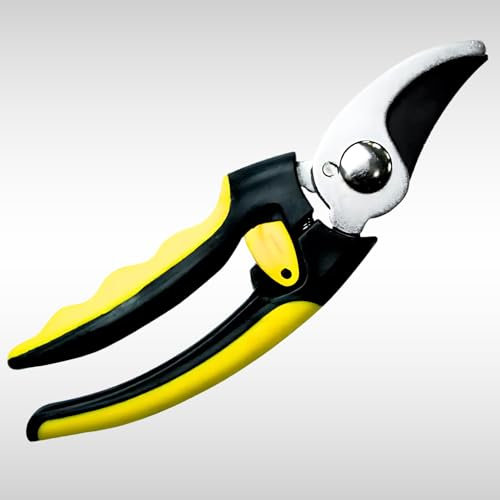 Dunnet Tools 8 Heavy Duty Pruning Shears with Soft Grips Plant and Tree Secateurs Heavy Duty Durable Steel Pruning Scissors Garden Tools for Gardening Large Garden Snips Pruners for Gardening