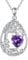 Tree of Life Birthstone Necklace for Women Sterling Silver Tree Jewellery Amethyst February Pendant Purple Gemstone Anniversary Birthday Christmas Gifts for Wife Mom Her (02-Feb-Amethyst)