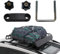 Schrauben für Dachgepäckträger, Dachträgerklemmen | Dachbox-Bügelklemmen, Montagebeschlag, Sicherungsmuttern - Metall-U-Halterungs-Clips mit Sicherungsmuttern, abnehmbare Stangen-Gepäckträger-Clips fü