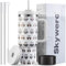 Gobelet de 1200 ml avec poignée et paille, couvercle 2 en 1, bouteille d'eau isotherme à double paroi en acier inoxydable – Tasse de voyage – Cadeau de vacances pour homme et femme – Motif chouette