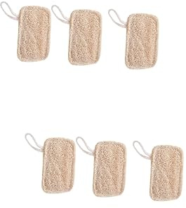 Didiseaon 6pcs Dish Cleaning Cloths Natural Loofah Scrub Sponges Kitchen Scrubbers Dish Wash Towels Easy to Clean