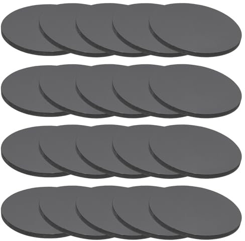 PATIKIL 20 Stück Gummi Unterlegscheiben,Durchmesser 50mm Hoch 3mm Gummidichtung Rund, Schalldämpfung Gummiringe Flachdichtung für KFZ-Bereich, Motorradmontage