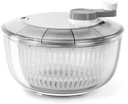 KEOUKE Großer manueller Salatschleuder, drehbar