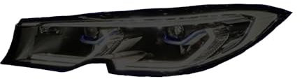 WRHOME Pellicola Protettiva per Fari Auto per BMW 3 Series G20 G21 2019 2020,Auto Faro Tinta fumé Nero Pellicola Protettiva Protezione Trasparente TPU Adesivo,Blackened