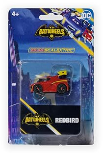 Scalextric My First Cars - G2225 Batwheels Redbird Solo Car - Toy Slot Car for use with Race Tracks and Set - Small Kids Gift Ideas for Boy/Girl Ages 4+, Mini Accessories, Red
