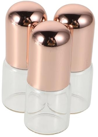 CALLARON 3 Stück Kleiner Rollerflaschen aus Glas, 2ml, für Parfüm