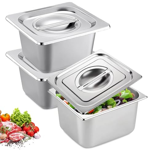 BORDEAG Lot De 3 Bols À Panure Rectangulaires Bac Inox Alimentaire, Plat Four Rectangulaire, 17.6 * 10.8 CM Plats À Four En Acier Inoxydable, Plat Four Rectangulaire, Bac De Cuisson En Inox
