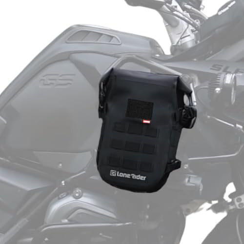 Lone Rider MiniBag 6L - wasserdichte Motorrad Crashbar-Tasche | Hypalon MOLLE-System, G-Haken & Klemmschnallen. Für Rahmen, Sturzbügel, Seite & Heck. Passt an MotoBags & Koffer.