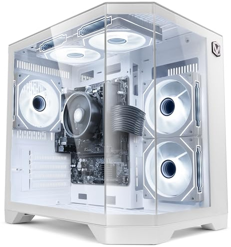 Vibox Gaming PC • AMD Ryzen 3 3200G 4-Kern • Radeon Vega 8 • 16GB RAM • 1TB SSD • Windows 11 • WLAN 6 + Bluetooth 5.4 • Blanc