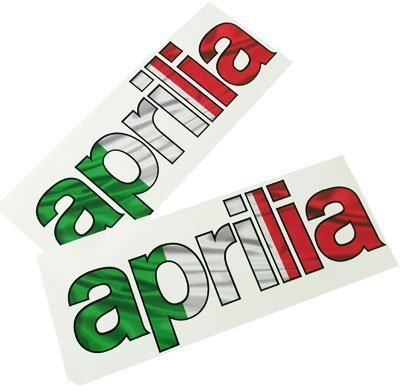 Italienisches Motorrad italienische Flagge x 2 mittelgroß