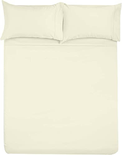 Mikrofaser-Wohnmobil-Bettlaken-Set, 42 x 80 cm, elfenbeinfarben, für Wohnmobile, Wohnmobile und Reiseanhänger, passend für Matratzen bis 20,3 cm Tiefe