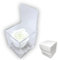 PREMIUM ROSE - Cubo Rosa Stabilizzata Bianca 8 cm con Marmo di Carrara - Rosa Eterna Stabilizzata Made in Italy - Idea per Matrimoni, Battesimi e Comunioni - Bianco 1088