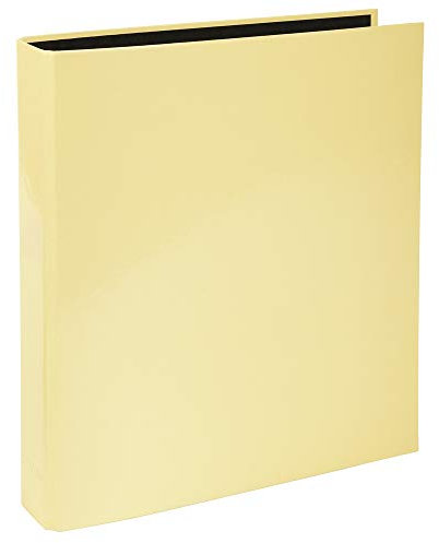 Exacompta 54569E Aquarel Ringbuch. Made in Germany. 2-D-Ring-Mechanik DIN A4 Füllhöhe 25 mm Zitrus-Gelb Kalender Organizer Ring-Ordner Hefter Plastikordner ideal für Büro und Schule
