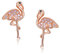 Flamingo Ohrringe 925 Sterling Silber Tier Ohrringe Pink Cute Animal Flamingo Geschenke für Mädchen