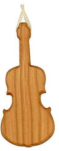 mitienda mit Liebe gemacht Baumschmuck aus Holz, Weihnachtsdeko, Geige/Violine