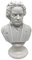 Büste von Ludwig van Beethoven - Nachbildung in Marmor- und Harzagglomeration. Bemalt und beschichtet. Höhe 16 cm. Gewicht ca. 350 g.