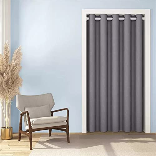 SK Studio Rideau Thermique Isolant Anti Froid, Rideaux à Oeillets Draperies Intérieurs Décoration pour Salon et Chambre Gris, 180x180cm