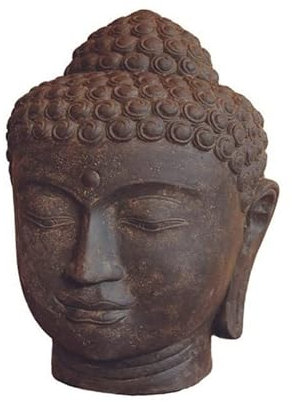 Jardinex Tête de Bouddha Fontaine 75 cm - Gris Anthracite 75 cm