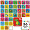 Hebayy 72 STÜCK Memory Matching Spiel, Alphabet & Zahlen Matching Karten für Kleinkinder 36 Paare Memory Karten für Vorschulkinder 4 5 6 Jahre Alt