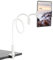 Gooseneck Tablet Holder Cell Phone Holder, Universal 360° Flexible Tablet Stand, Lazy Arm Stand Clamp Mount Bracket Bed for iPad Mini/Air, Samsung Galaxy Tab and 4.0-10.5 Devices(White)