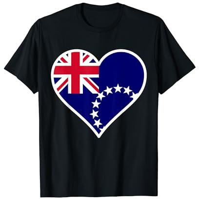 Cookinseln Flagge Herz Cookinseln Liebe Cookinseln T-Shirt