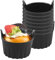 Nvanvmm Air Fryer Baking Cup Egg Cooker Mould Silicone Ramekins for Air Fryer(Pack of 8), Black