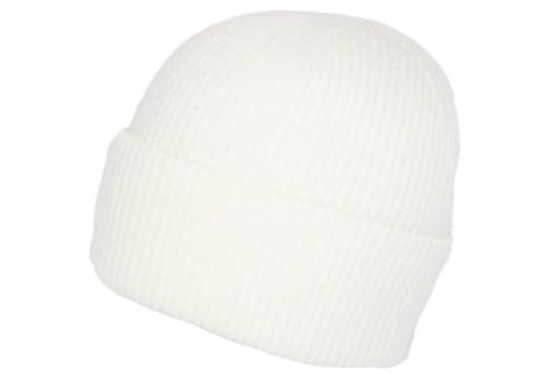 Nyls Création Weiße Angora-Mütze aus weicher Wolle und Klasse Antje – Größe: Einheitsgröße – Farbe: Weiß – Unisex, weiß, Einheitsgröße