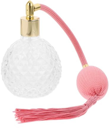 DOITOOL Flacon De Parfum Rechargeable 100 Ml En Verre Aspect Ananas Avec Pulvérisateur Vintage Pour Salle De Bain Et Coiffeuse