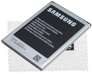 Batterie pour d’Origine Samsung pour Samsung Galaxy S4 Mini (i9190) Galaxy S4 Mini LTE (i9195) B500BE avec Chiffon de Nettoyage Shlok