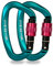 Mallez Locking Carabiner, 25KN CE Certified Heavy Duty Climbing Carabiners Clip, D-Ring Aluminum Carabiner Hook with Screwgate for Camping, Hiking, Traveling, Fishing (Green)